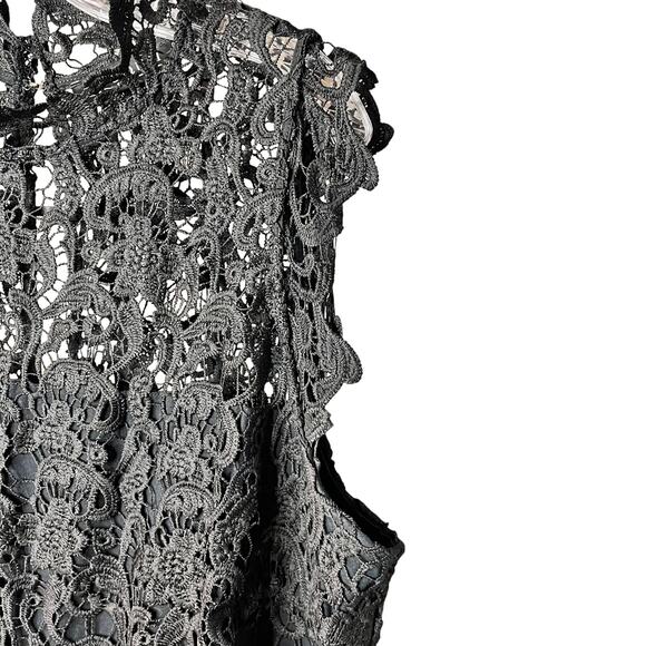 Eloquii Studio Lace Sleeveless Black Romper - Picture 7 of 9